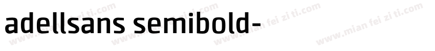 adellsans semibold字体转换